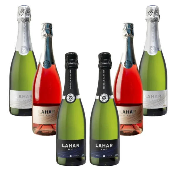 Pack trio vinos espumosos Lahar Brut 6 botellas